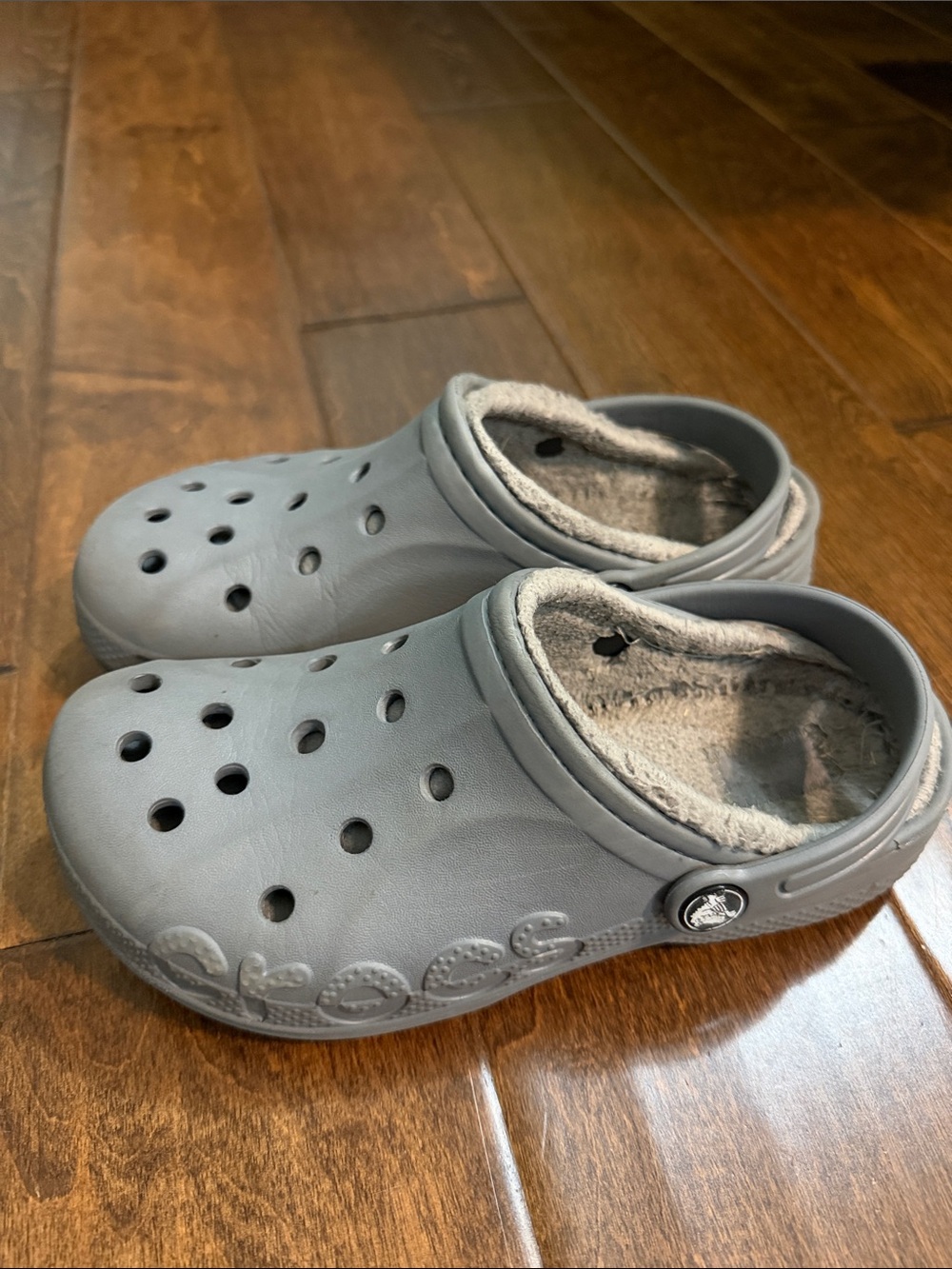 Boys CROCS Clog Shoes with Fleece Lining